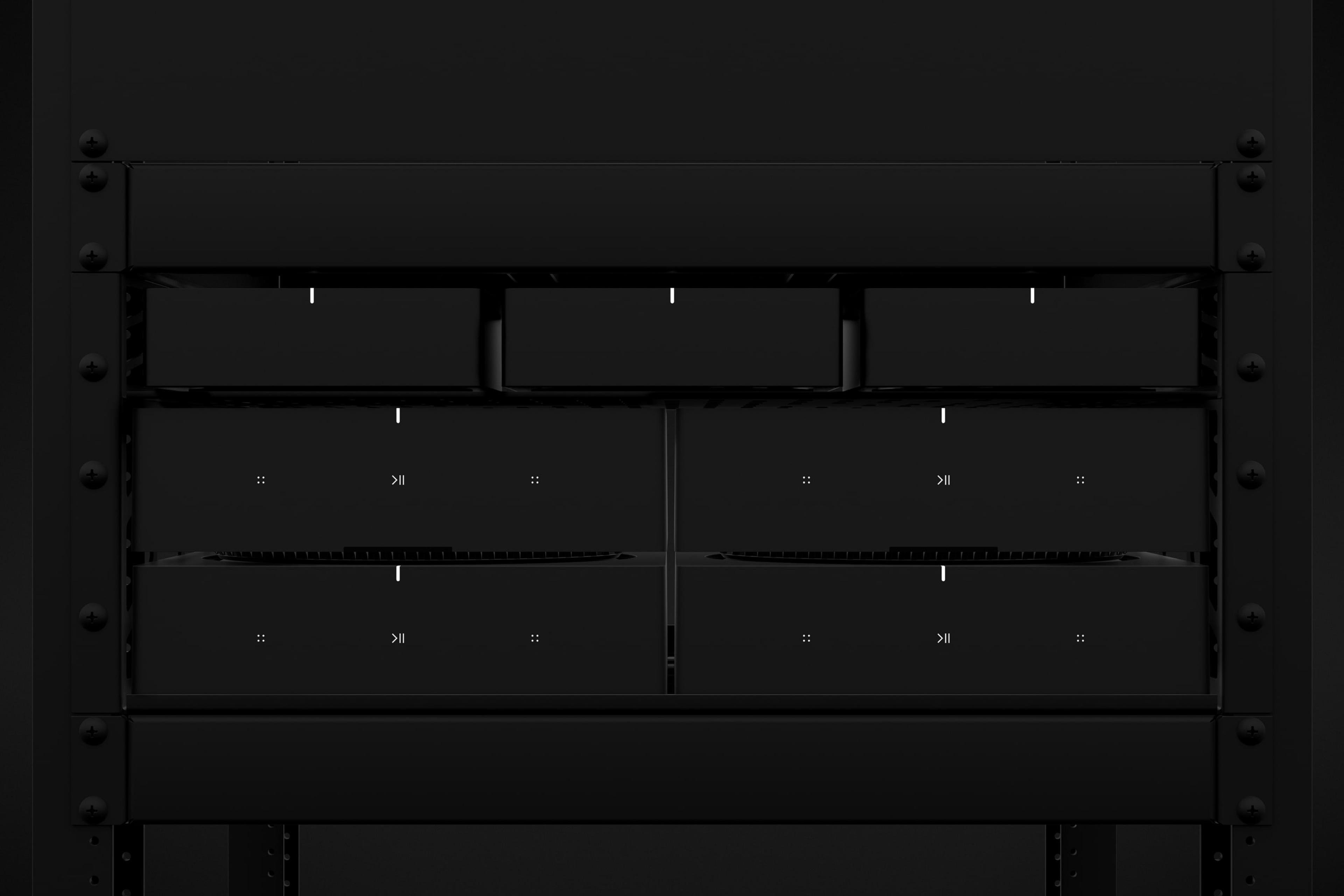 Custom installer rack with Sonos Port and Sonos Amp
